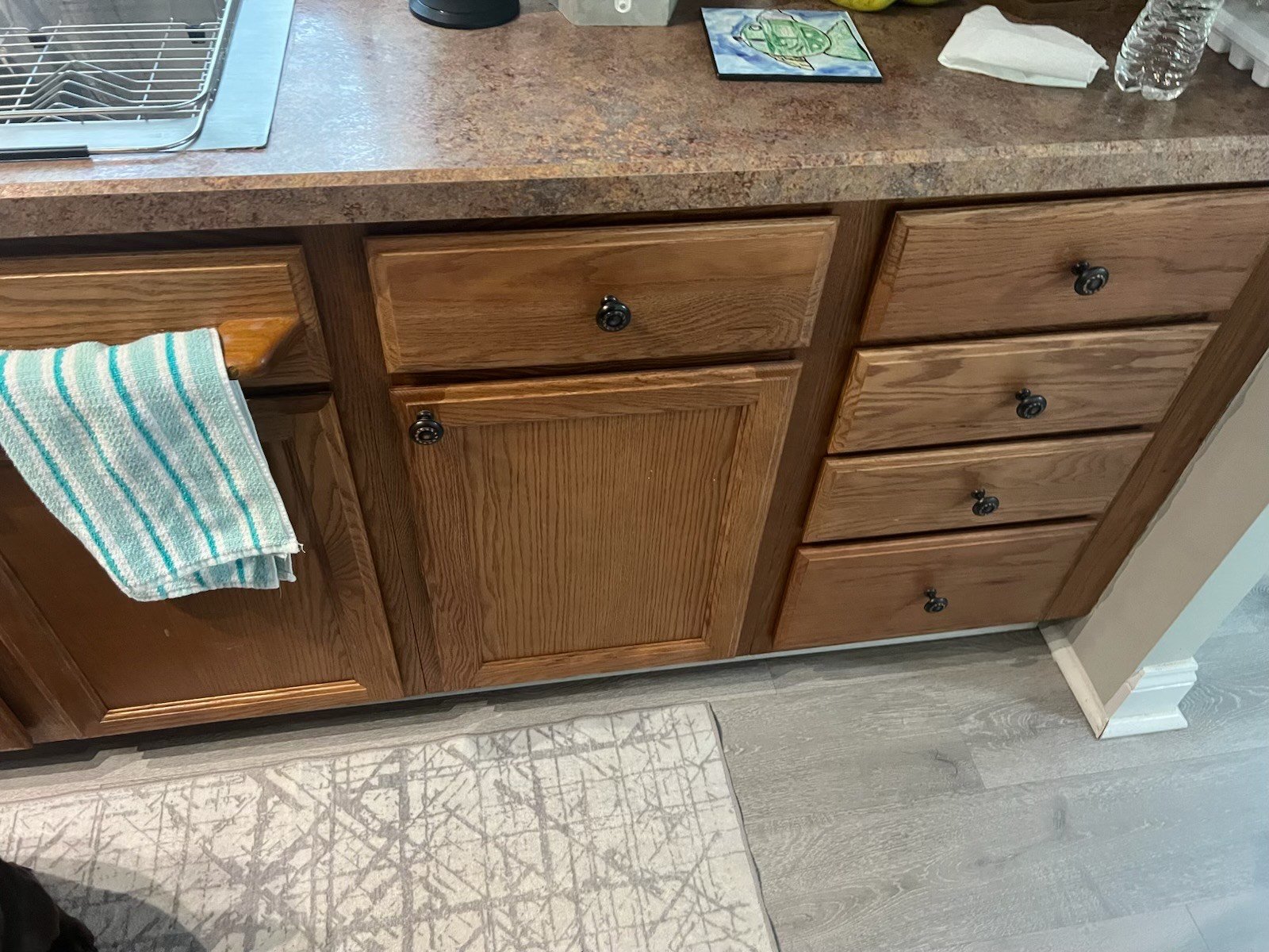 Cabinet Painting Before and After Maryland